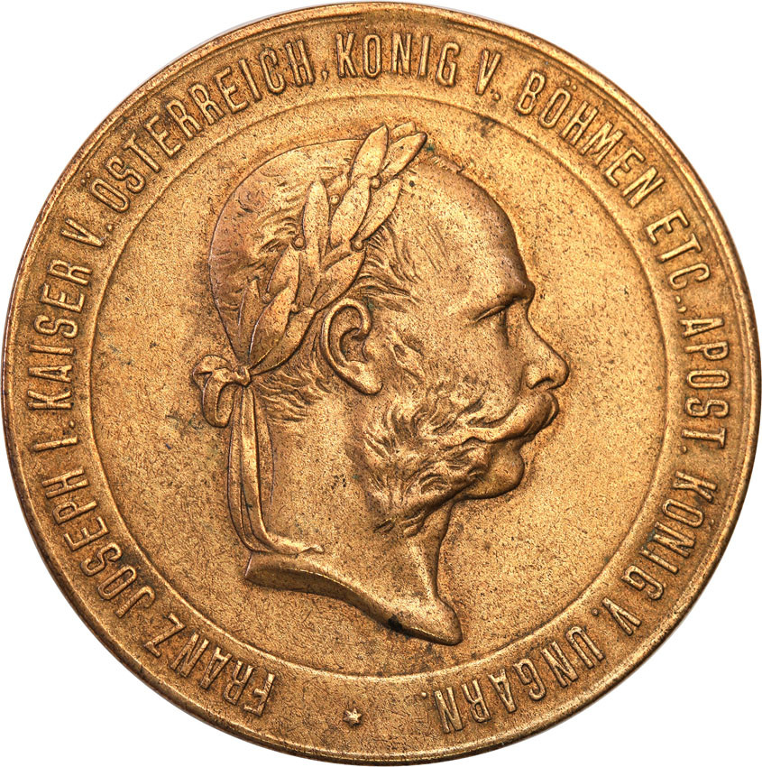 Austria. Medal 1873 Franz Joseph I - 25-lecie koronacji